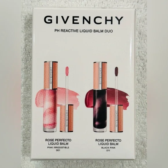 Givenchy ROSE PERFECTO LIP BALM DUO 6ml X 2 BRAND NEW/SEALED - Picture 6 of 9